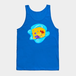 Swiss Cheese Goldfish Brain Tank Top